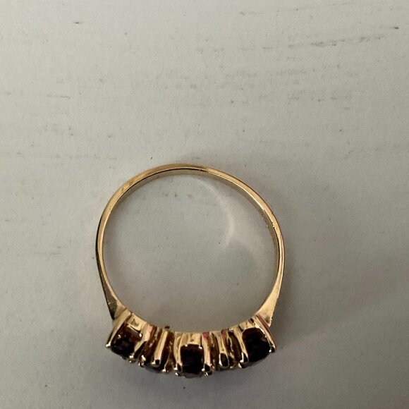 14k solid gold and amethyst ring - Picture 6 of 8